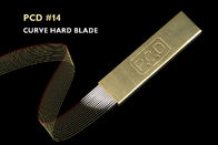 14ピン カーブの眉毛のMicrobladingの入れ墨のための半永久的な構造PCDのカーブの刃