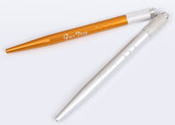 黄色いMicrobaldingのペンのPermanetの構造用具、眉毛の入れ墨装置